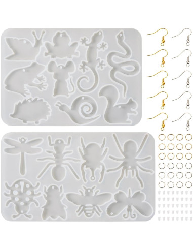 Moldes de Silicona para Pendientes DIY Cheriswelry Insectos