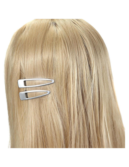 20 Clips de Pelo de Metal Plateado Pato POMCOUS - Antideslizantes 20 Clips de Pelo de Metal Plateado Pato POMCOUS - Antideslizantes