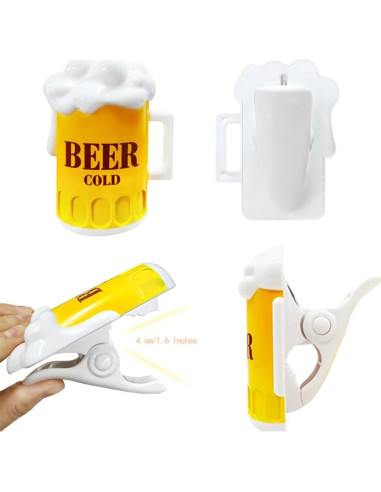 Clips para Toallas de Playa Kirmoo Jumbo - 4 Piezas Multicolor