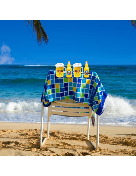 Clips para Toallas de Playa Kirmoo Jumbo - 4 Piezas Multicolor