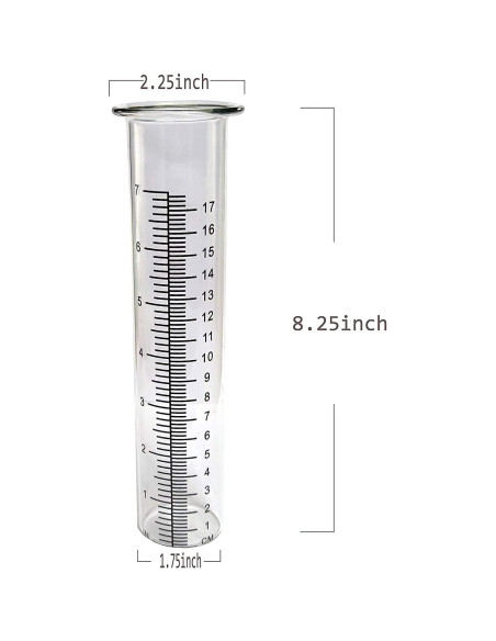 Tubo de Reemplazo para Medidor de Lluvia Sedmoon 17.78 cm