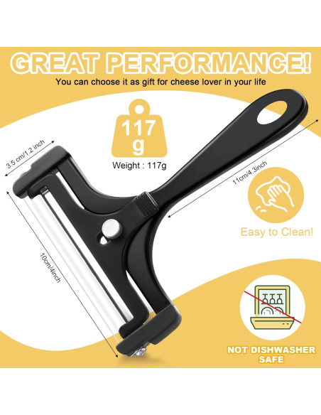 Cortador de Queso Ajustable Boao de Acero Inoxidable 14.5x10cm