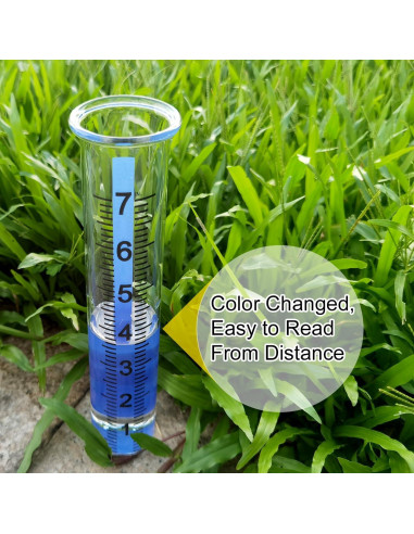 Tubo de Reemplazo para Pluviómetro de Vidrio RYOEIKT 17.78 cm