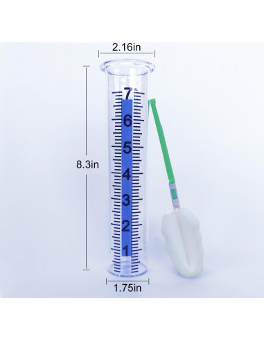 Tubo de Reemplazo para Pluviómetro de Vidrio RYOEIKT 17.78 cm