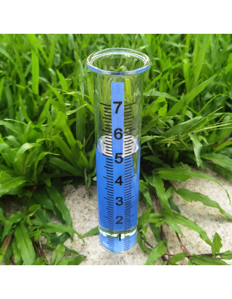 Tubo de Reemplazo para Pluviómetro de Vidrio RYOEIKT 17.78 cm