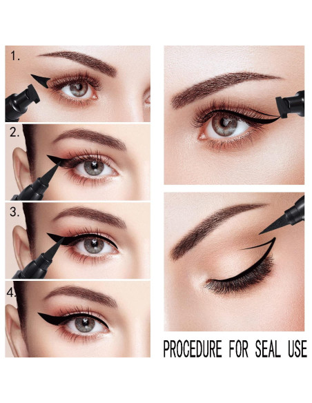 Delineador de Ojos con Sello AVIERLL B12 Negro Impermeable