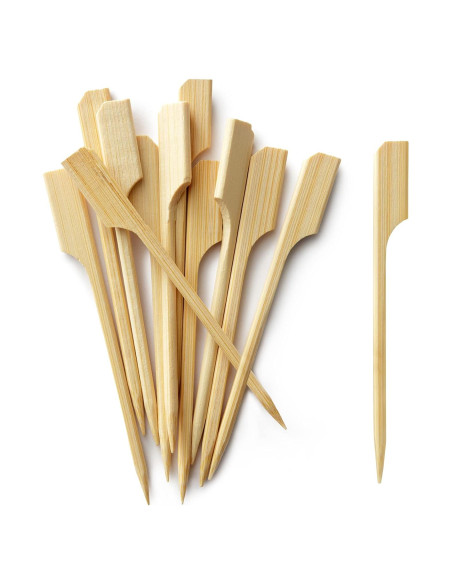 Picks de Palas de Bambú Blue Top 200 Pcs 8.9 cm para Aperitivos