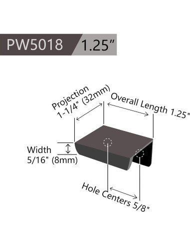Tiradores de Cajones Jetland PW5018B31L - 24 Unidades 3.2 cm Negro