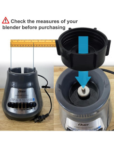 Tarro de vidrio HQRP 1.25L para licuadora Osterizer 2