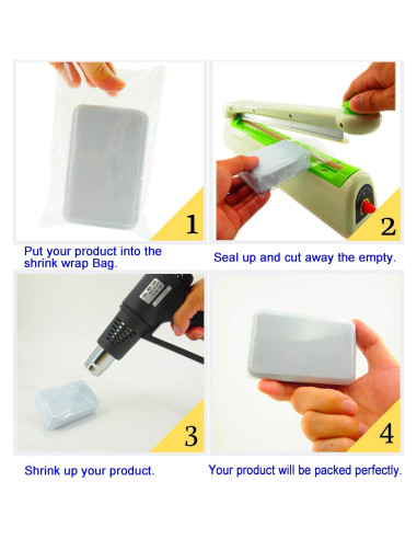 Bolsas de Encofrado Térmico WEIWEI 6.25x28 cm Sin Olor 500 PCS