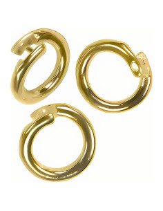 Anillas de Cierre Redondas uGems 14KGP Plata Esterlina 8mm (3 Pzas)