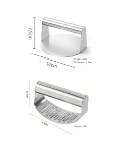 Juego de 2 Prensas de Hamburguesa y Ajo UNI-RHYTHM 14cm 2