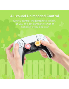 Tapones de Agarre GeekShare para Controlador PS4 PS5 Switch Pro - 4 Pcs 2