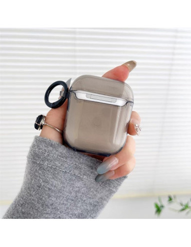 Funda de Silicona para AirPods Pro 2da Generación LALAPOPO Flor Negra