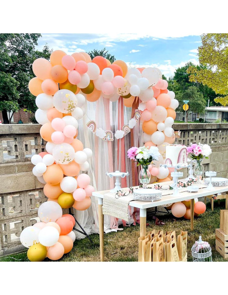 KICNIC Kit de Tiras de Arco de Globos 10m + 200 Puntos Adhesivos