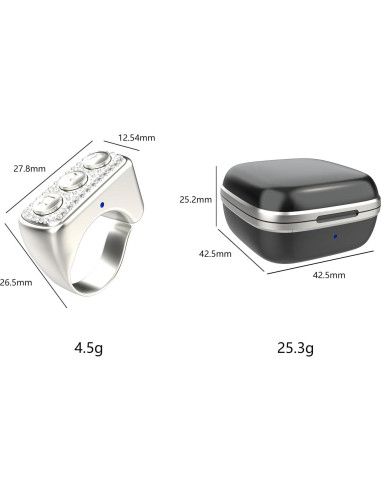 Control Remoto Bluetooth TYUOBOX para TikTok y Cámara - Plata