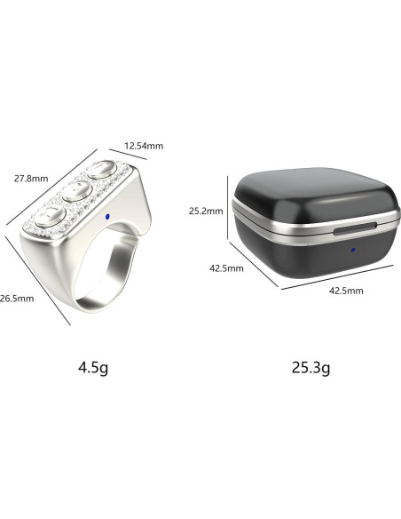 Control Remoto Bluetooth TYUOBOX para TikTok y Cámara - Plata Control Remoto Bluetooth TYUOBOX para TikTok y Cámara - Plata