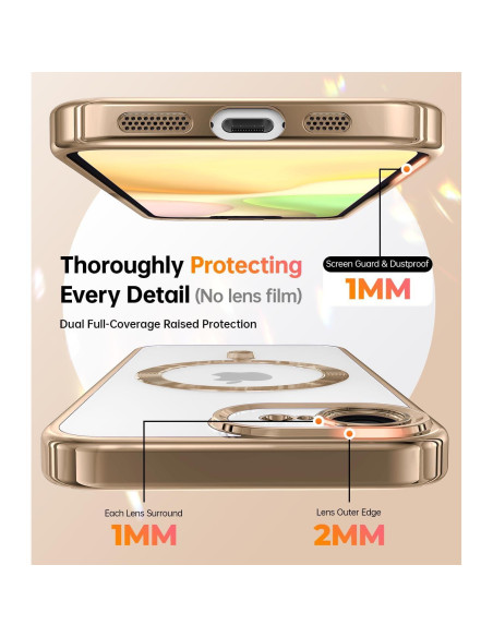 Funda Magnética Meifigno con Soporte Anillo para iPhone 16E