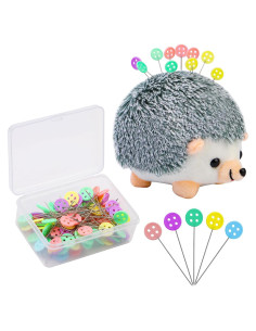 Kit de Almohadilla de Agujas Erizo FTEVEN 100 Piezas Coloridas