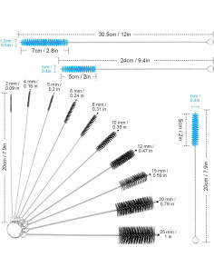 Cepillos de limpieza reutilizables Patelai para pajitas y botellas 2