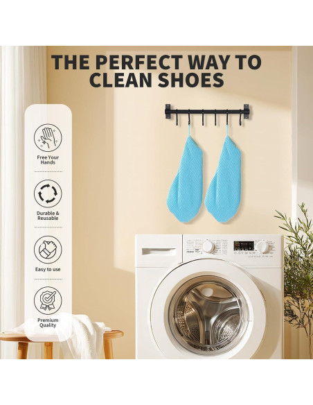 Bolsa de Lavado de Zapatos Aufee 2Pcs Reutilizable Azul