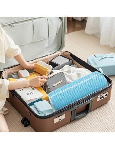 Bolsa de Lavado de Zapatos Aufee 2Pcs Reutilizable Azul