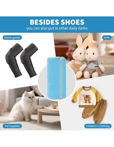 Bolsa de Lavado de Zapatos Aufee 2Pcs Reutilizable Azul