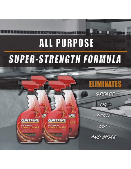 Limpiador Multiusos Spitfire CBD540014 32 Oz, Desengrasante Pesado