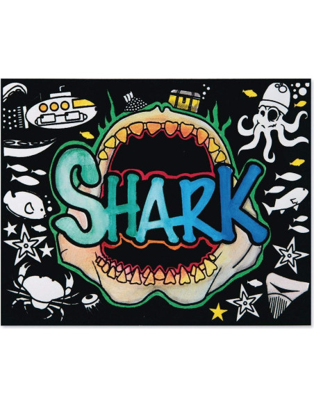 Pósters de Arte de Terciopelo Tiburón S&S Worldwide - 12 Unidades