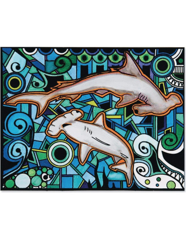 Pósters de Arte de Terciopelo Tiburón S&S Worldwide - 12 Unidades