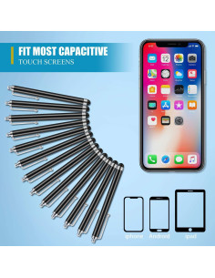 Conjunto de lápices ópticos Outus 36 unidades para pantallas táctiles 2