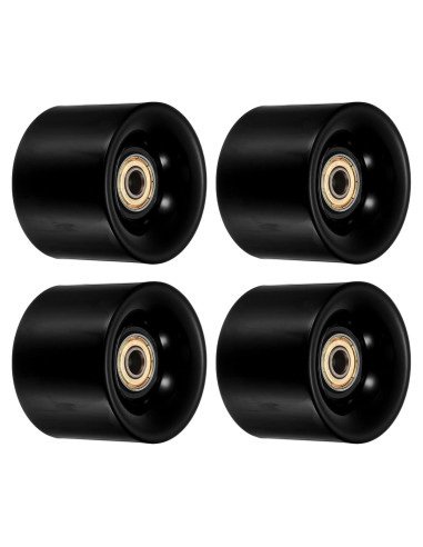Ruedas de Longboard PATIKIL 45x60mm PU ABEC-11 Negras