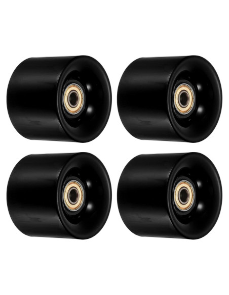 Ruedas de Longboard PATIKIL 45x60mm PU ABEC-11 Negras
