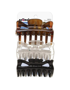 Pinzas de Mandíbula Scunci Effortless Beauty - 3 Unidades