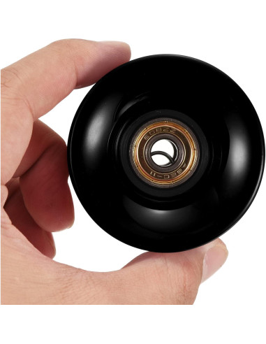 Ruedas de Longboard PATIKIL 45x60mm PU ABEC-11 Negras