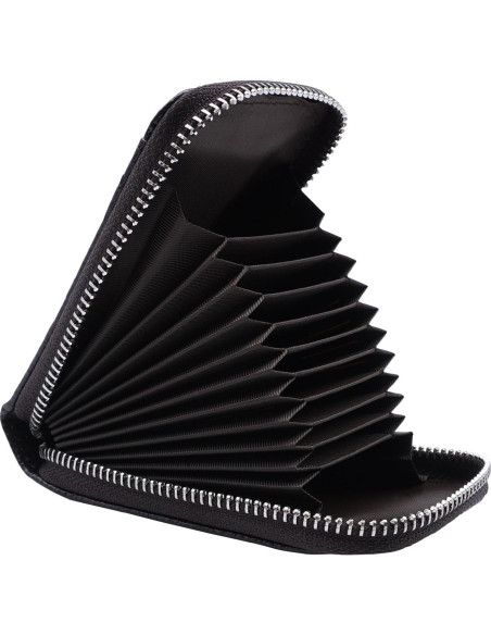 Cartera Slim INNOLIFE de Cuero con Bloqueo RFID - Café