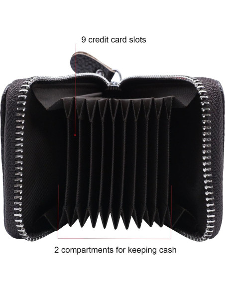 Cartera Slim INNOLIFE de Cuero con Bloqueo RFID - Café