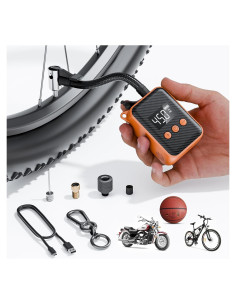 Bomba de Bicicleta Eléctrica Tiiletzote TAP405 130 PSI Portátil