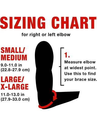 Soporte de Codo de Compresión ACE Grande/X-Grande Negro