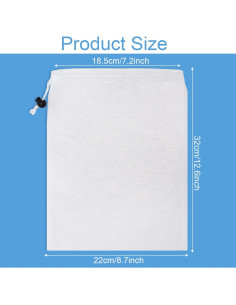 Juego de 2 Filtros de Malla para Aspiradora de Piscina Nylon 32cm 2