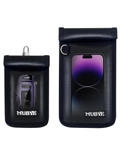 Bolsas Faraday MUBYE 2PCS Antirrobo a Prueba de Fuego y Agua