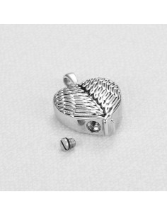 Collar de Urna de Cremación YQSLIN Alas de Ángel para Cenizas 2