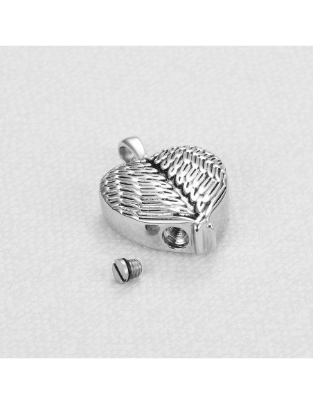 Collar de Urna de Cremación YQSLIN Alas de Ángel para Cenizas