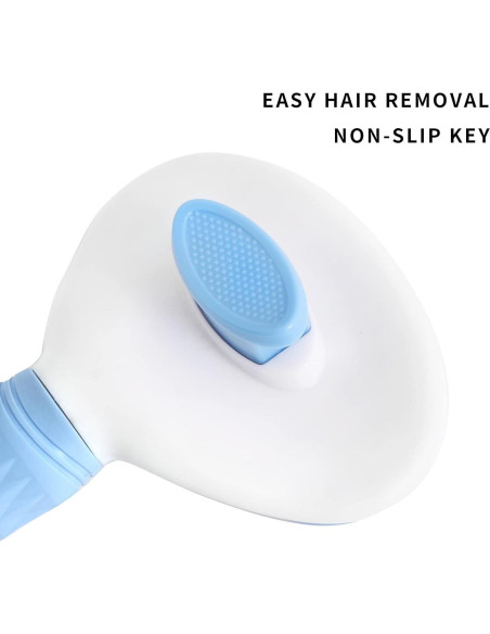 Cepillo Autolimpiante para Gatos PanSukided Azul 19.5cm Cepillo Autolimpiante para Gatos PanSukided Azul 19.5cm