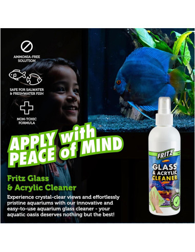 Limpiador de Vidrio y Acrílico para Acuarios Fritz Aquatics 226g