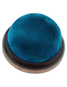 Almohadilla de Pinceles ChezMax con Base de Madera Azul 7.1 cm