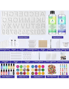 Kit de Inicio Molde Alfabeto Resina IGaiety 169 Piezas 2