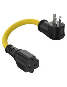 Adaptador de Enchufe 12AWG 1 Pie Nema 5-15P a 5-20R 15A a 20A