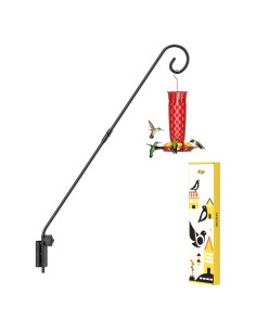 Soporte de pared iBorn 71 cm para comederos de aves, resistente