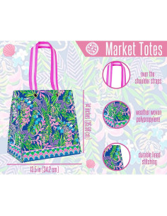 Bolsa de Compras Reutilizable Lilly Pulitzer - Tote Ecológica 35.6cm 2